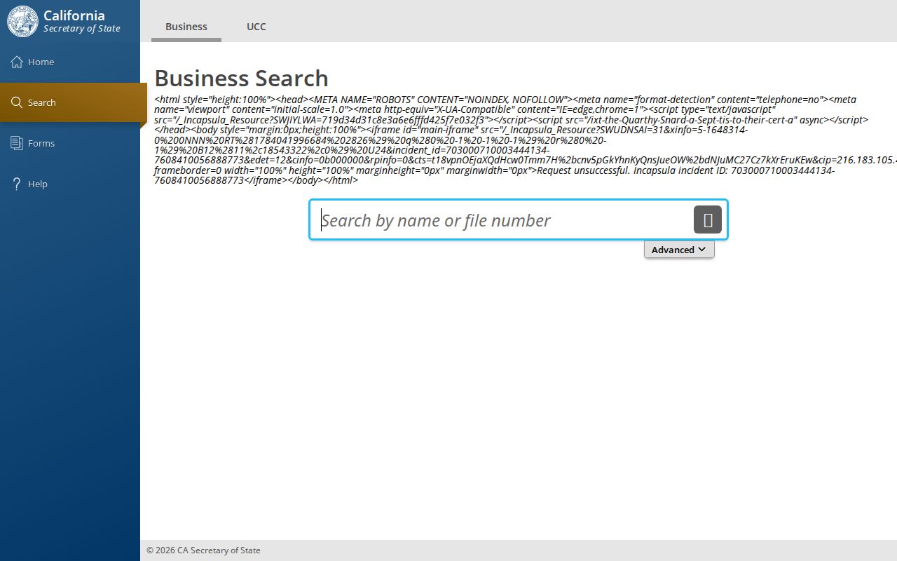 Hanford people search with California bizfile business records
